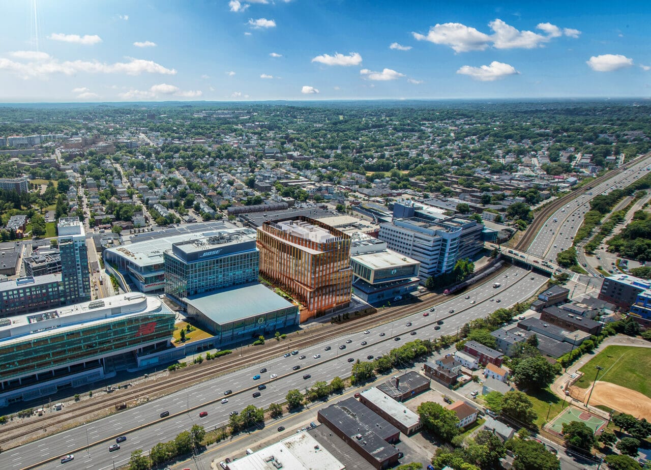 Life sciences development with sustainability commitment going for LEED Platinum and Net Zero